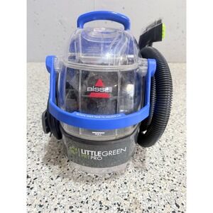 BISSELL Little Green Pet Pro Portable Carpet Cleaner Blue 2891 Works Perfectly